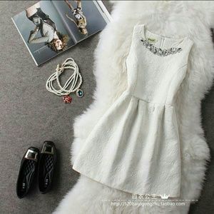 NWT white classy dress