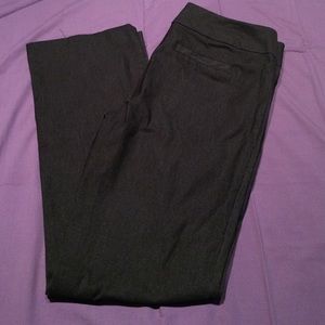 Maurice's dark grey stretch business trousers