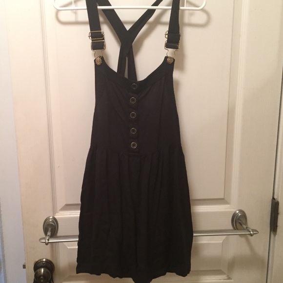Black Overall Dress