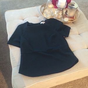 Emerald Square-Neck Blouse