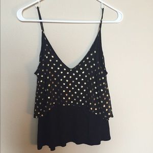 Sparkle and Fade flowing crop tank ✨