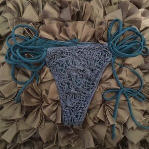 Rove swimwear bottoms (blue crochet)