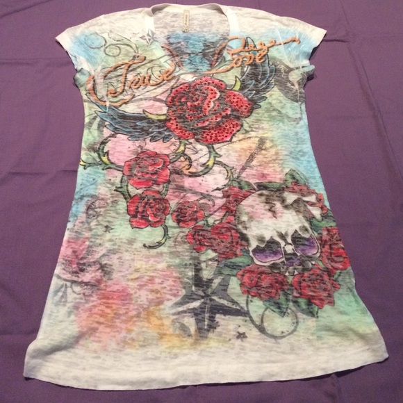 Ed Hardy style lightweight tee