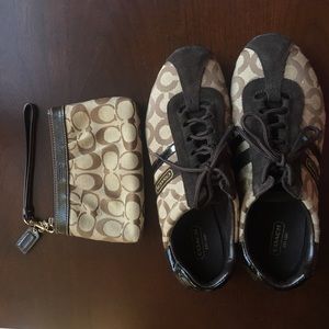 BUNDLE! Coach Shoes & Wristlet