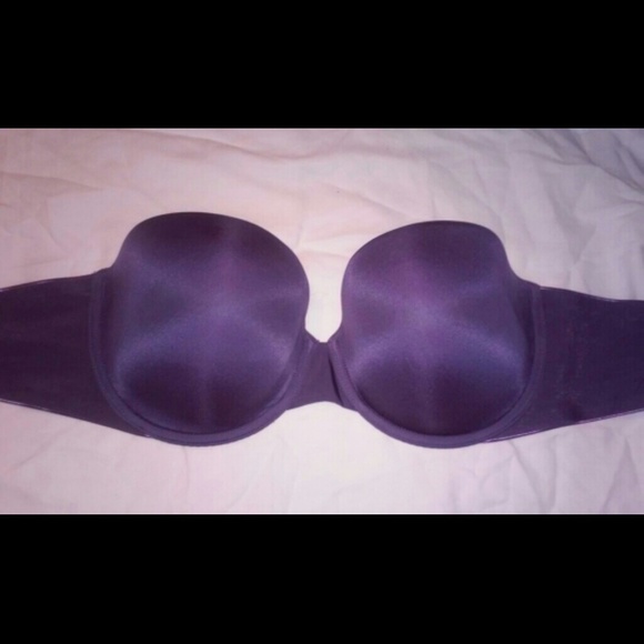 Deep purple strapless Victoria secret bra