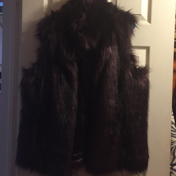 Faux fur vest