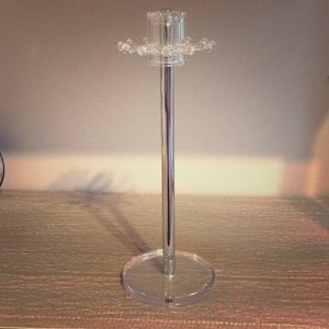 Silver & Clear Rotating Jewelry Holder