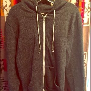 Basic Alternative Apparel charcoal hoodie