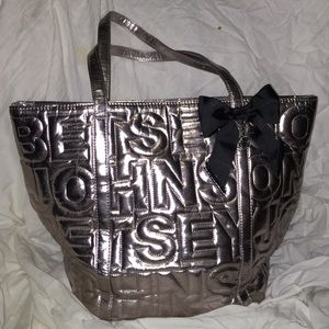 Betsey Johnson metallic tote bag