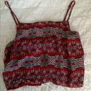 F21 tribal crop top