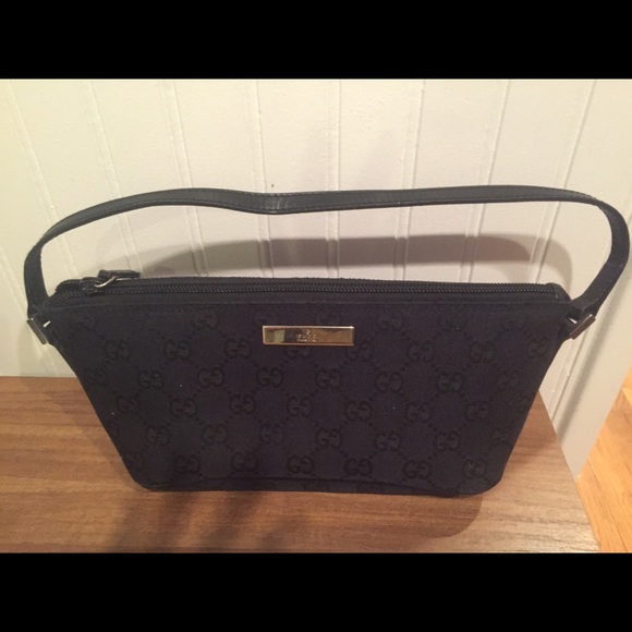 Authentic Gucci Monogram Pouchette bag