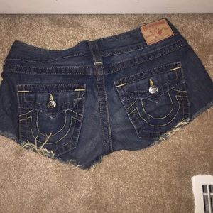 Authentic Joey Cut off true religion shorts