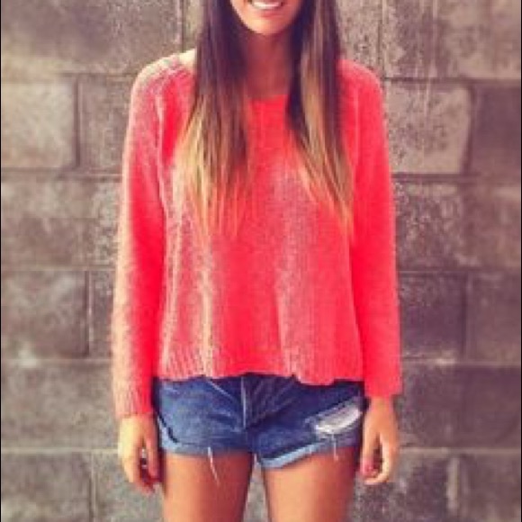 HP Casual Friday 🎀🌟 Neon Coral Sweater