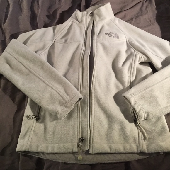 Like new North Face light grey full zip fleece