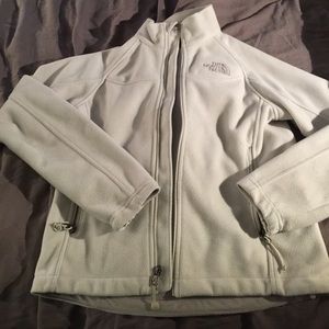 Like new North Face light grey full zip fleece