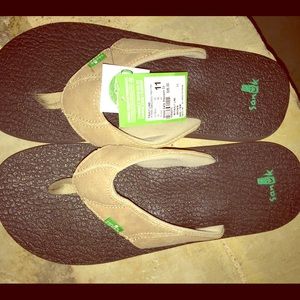 Men's sz 11 SANUK flip flops
