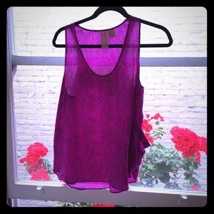 LAST CHANCE 🌷Hot Pink Silk Tank