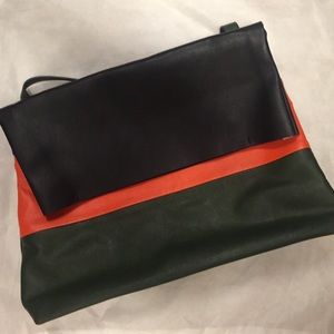 Tri-Colored Shoulder Bag