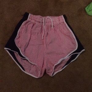 Seersucker athletic shorts!