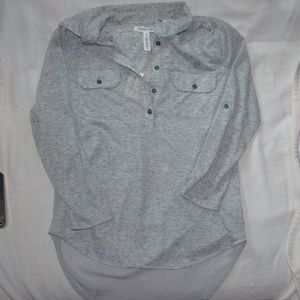 Grey half sleeve with sheer back