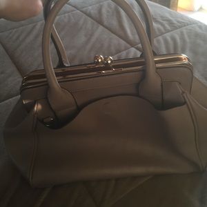 Pink fake leather purse