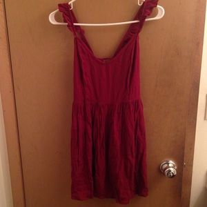 Daek red dress