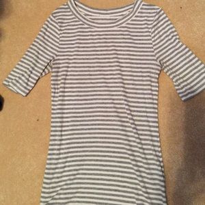 5/$15 Grey & White Striped knit top