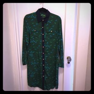 C Wonder Green Silk Dress