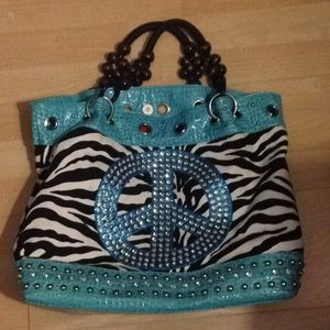 Peace sign handbag