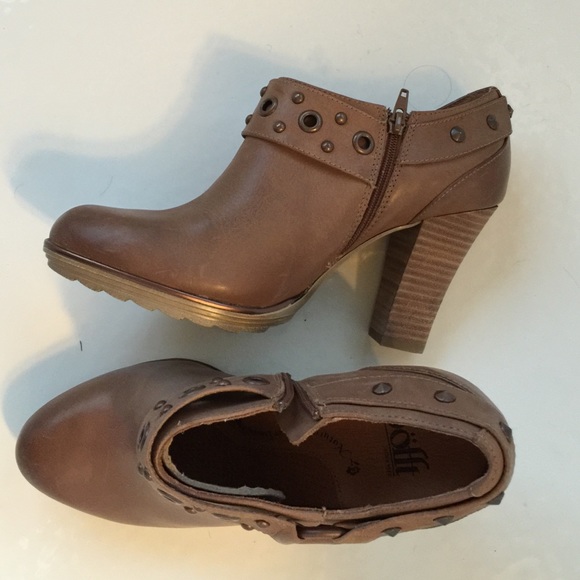 Sofft Winona Twine Tan Leather Booties 1417440