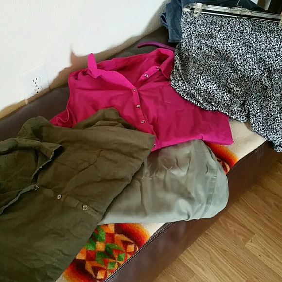 2x plus size bundle,  2 pants 2 shirts