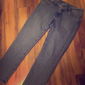 Loft medium wash cropped jeans