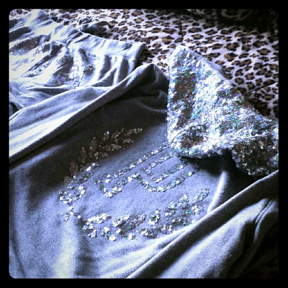 Sequined PINK sweatsuit