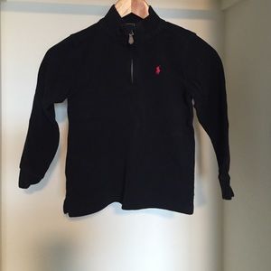Ralph Lauren boys black ribbed pull over
