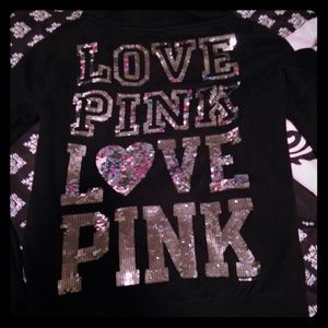 Victoria's Secret Black Jacket with SEQUINS