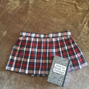 Pleated school girl skirt