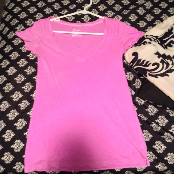 Purple American Eagle V-neck
