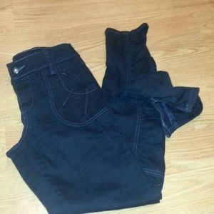 Black  skinny jeans with zippers