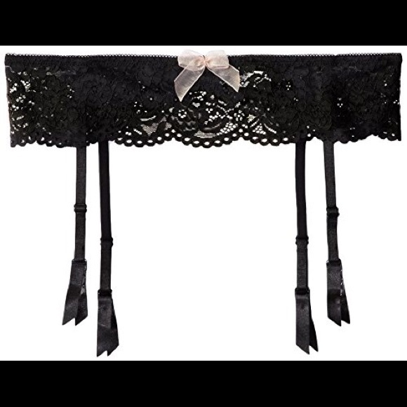 Black Garter belt with bow