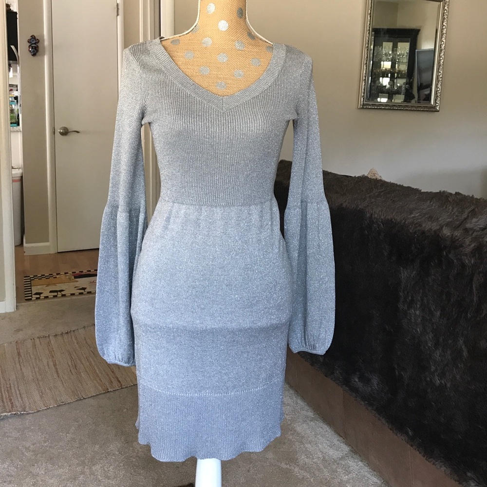 INC evening sweater dress- glittery