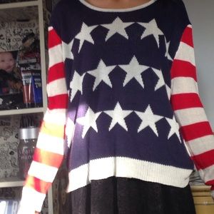 American flag sweater