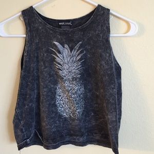 Wet Seal Cropped Tank- Kids Large but fits a small