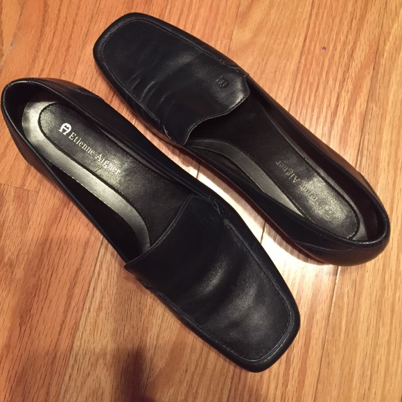 Navy blue loafers