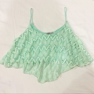 Lace crop top