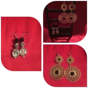 pair of earrings never wore only gold pair avail