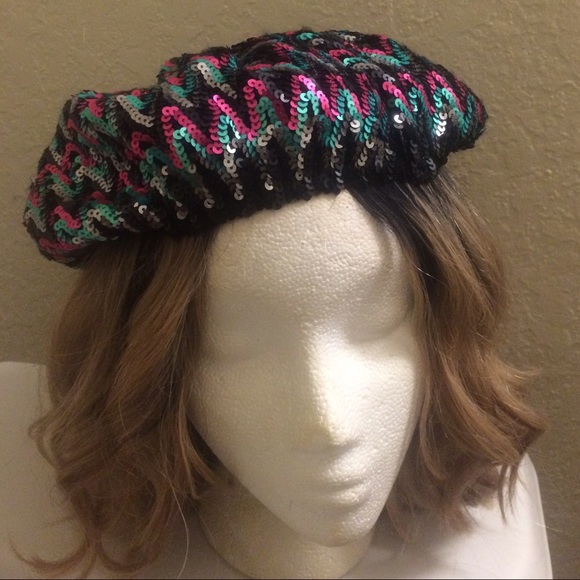 Flat Sequined Cap