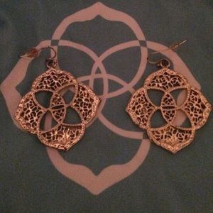 Kendra Scott logo earrings