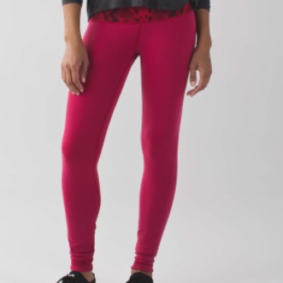 lululemon athletica Pants - Lululemon Wunder Under Pant III RVS 6 CBRY/ALRM