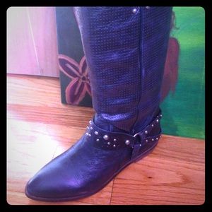 SOLD - BNWOB Lucky Brand Black Leather Boots 9.5M
