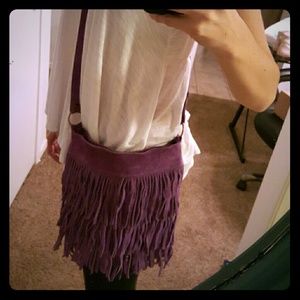 Authentic leather purple purse from Argentina